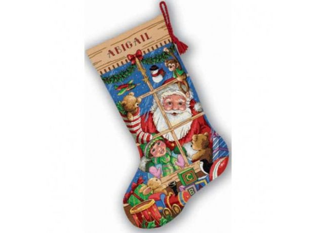 DIMENSIONS ✓ 08818  ✓ Сапожок. Игрушки от Санты / Santa’s Toys Stocking