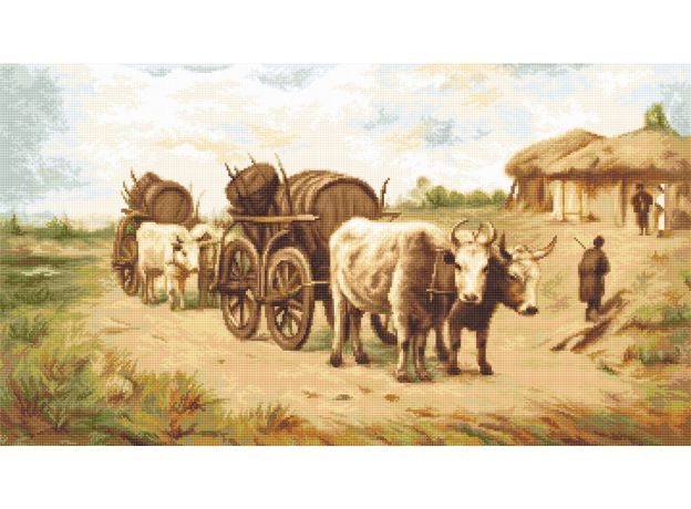 B579 Car cu boi,după pictura lui Theodor Aman  Luca-S