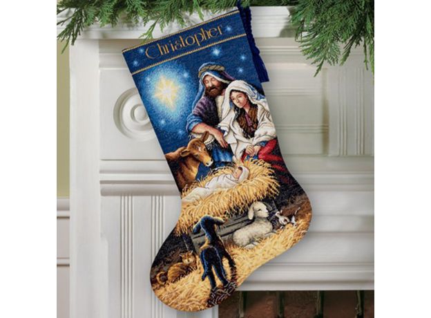 DIMENSIONS_70-08838Holy Night Stocking,Сапожок