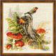 Пенек с мухоморами арт: 1546