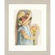 Набор для вышивки крестом LanArte Girl with the flowered hat "Девочка с цветочной шляпой"