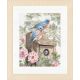 Набор для вышивки крестом LanArte Garden blue birds Сад синих птиц