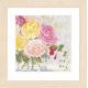 Набор для вышивки крестом LanArte Pastel flowers in vase "Пастельные цветы в вазе"