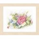 Набор для вышивки крестом LanArte Watercolor flowers "Акварельные цветы"