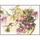 Набор для вышивки крестом LanArte Colibri and flowers Колибри и цветы