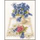Набор для вышивки крестом LanArte BLUE FLOWERS Синие цветы
