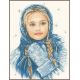 Набор для вышивки крестом LanArte Winter Girl Зимняя девушка