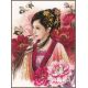 Набор для вышивки крестом LanArte ASIAN LADY IN PINK Азиатская Леди в розовом