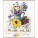 Набор для вышивки крестом LanArte Flower VIOLETS Фиалки