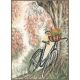 Набор для вышивки крестом LanArte BIKE & FLOWER BASKET Велосипед и цветочная корзина