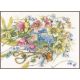 Набор для вышивки крестом Lanarte, 43х31, лен 30, "Meeting around helleborus"