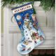 DIMENSIONS_70-08839Snowman and Friends Stocking, Сапожок