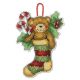 DIMENSIONS_70-08894Bear Ornament / Украшение Медведь. Новогодняя игрушка