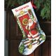 DIMENSIONS_70-08901Добро пожаловать Санта. Сапожок / Welcome Santa Stocking